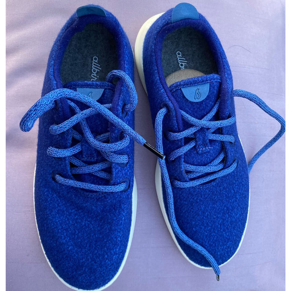 All Birds Sams Club Exclusive Wool Runners Blueberry w/laces Women's Sz 8  Shoe - Picture 9 of 12